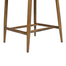 Locke - Modern Upholstered Counter Stool With Frame - Salt / Pepper by HouseOfZazla