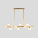 GobekUsa Gold Simplicity Globe Pendant Lamp: Frosted Glass Dining Room Island Lighting