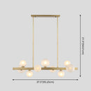GobekUsa Gold Simplicity Globe Pendant Lamp: Frosted Glass Dining Room Island Lighting