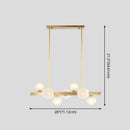 GobekUsa Gold Simplicity Globe Pendant Lamp: Frosted Glass Dining Room Island Lighting