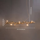 GobekUsa Modern Gold Metal Pendant Lighting with Glass Spherical Shade - Ideal for Dining Table or Island Ceiling