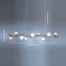 GobekUsa Modern Gold Metal Pendant Lighting with Glass Spherical Shade - Ideal for Dining Table or Island Ceiling