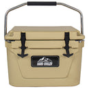 20 Quart Khaki Cooler, Ultra-Tough Hard Shell Ice Chest by HouseOfZazla