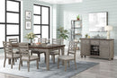 Side Dining Chair With Ladder Back (Set of 2) - Gray by HouseOfZazla
