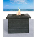 Fibre Reinforced Propane / Natural Gas Fire Pit Table - Charcoal by HouseOfZazla