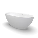 61 Inch Small Size Artificial Stone Solid Surface Freestanding Bathroom Bathtub