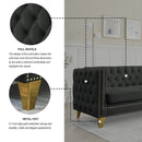 Modern Sofa With Button Tufting, Upholstered Couch For Living Room by HouseOfZazla