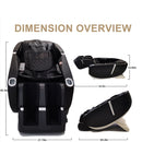 SL Type Pulley Guide, 2D Motor-Massage Manipulator-Space Saver Design, Track Sliding Zero Gravity Multifunction Massage Chair - Black by HouseOfZazla