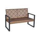 4 Piece Patio Furniture Set With Acacia Wood Table Top And Cushions by HouseOfZazla