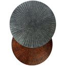 Drake - 2 Piece Nesting Table - Antique Nickel / Antique Copper by HouseOfZazla