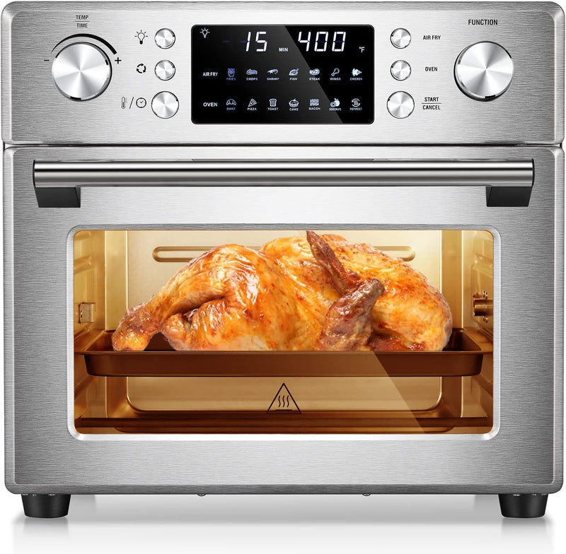 26.4QT Air Fryer Oven, 2 in 1 Toaster Oven Air Fryer Combo 5A502