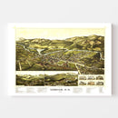 Vintage Map of Gorham, New Hampshire 1888