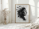 Spirit of the Plains in Ink