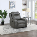 Forrest - Recliner Chair With Tufted Upholstery - Gray by HouseOfZazla