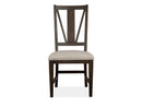 Westley Falls - Dining Side Chair With Upholstered Seat (Set of 2) - Graphite