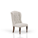 Upholstered Wing Host Chair - Light Gray by HouseOfZazla