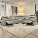 Jayke - Power Motion Sectional Sofa - Light Gray