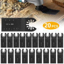 20 Saw Blade Metal Oscillating Multitool Cutter Fit for Fein Multimaster Multi-Max Dewalt Craftsman Ridgid Makita Milwaukee Rockwell
