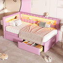 Upholstered Platform Bed With USB Ports And LED Belt by HouseOfZazla