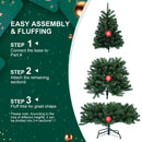 9ft Christmas Tree with Memory Wire, 1910 Tips