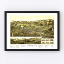 Vintage Map of Gorham, New Hampshire 1888