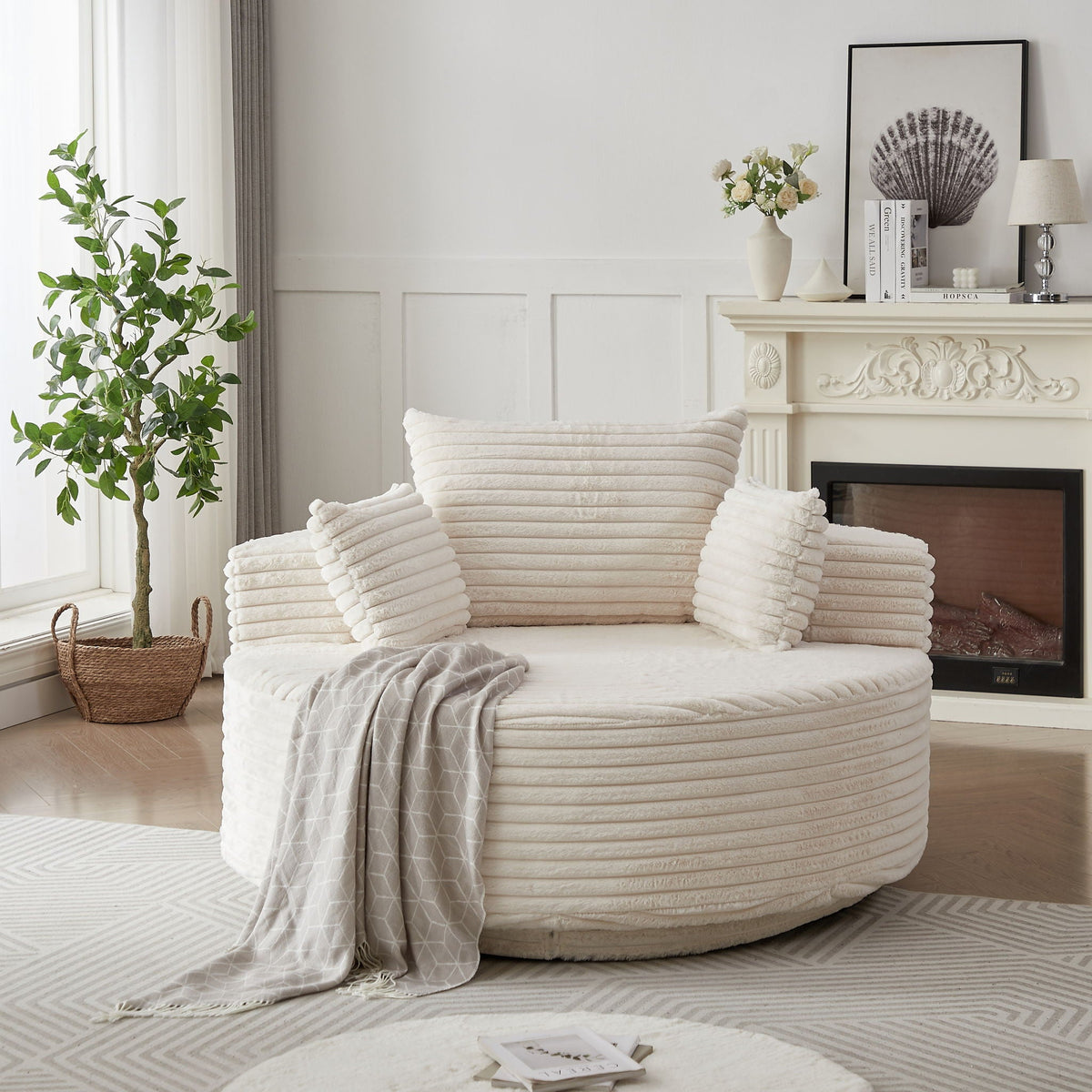 Swivel Chair With 360° Rotation For Living Room, photo 14 of 40