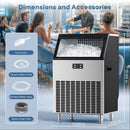 100LBS/200LBS/265LBS Freestanding Commercial Ice Maker Z5845A by Kismile