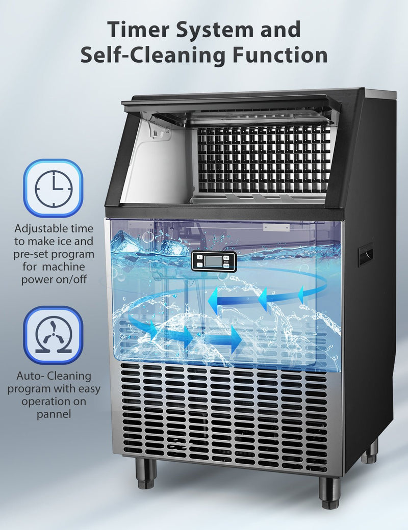 265LBS Freestanding Commercial Ice Maker