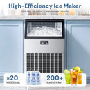 100LBS/200LBS/265LBS Freestanding Commercial Ice Maker Z5845A by Kismile