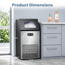 265LBS Freestanding Commercial Ice Maker by Kismile
