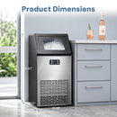 265LBS Freestanding Commercial Ice Maker by Kismile