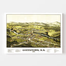 Vintage Map of Goffstown, New Hampshire 1887