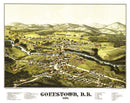 Vintage Map of Goffstown, New Hampshire 1887