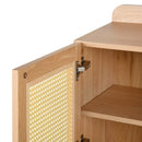 43" Tall Accent Cabinet Chests with 2 Doors, Oak