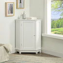 Bathroom Cabinet Triangle Corner Storage Cabinet With Adjustable Shelf Modern Style by HouseOfZazla