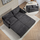 Pull Out Sofa Bed, Convertible Sleeper Sofa Couch, Side Storage, And USB / C - Type Charging Ports Chair by Unique Piece Furniture