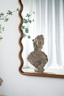 Wood Mirror With Unique Frame - Brown by HouseOfZazla