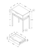 Spacious Table Top Accent Side Table with Storage Drawer by HouseOfZazla