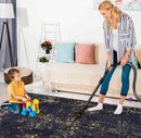 Maval - 6' X 9' Washable Area Rug - Black / Gold