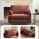 Mid Century Modern Foldable Sofa Bed, 3 In 1 Convertible Sleeper With 3 Pillows by HouseOfZazla