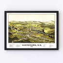 Vintage Map of Goffstown, New Hampshire 1887