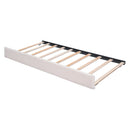 Teddy Fleece Full Size Upholstered Platform Bed with Twin Trundle by HouseOfZazla
