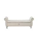 Storage Bench With Crystal Buttons And 1 Pillow For Bedroom by HouseOfZazla