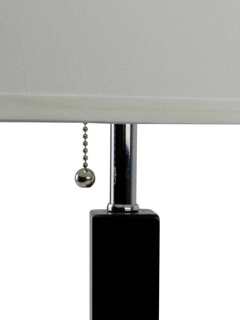 26" H BROWN SQUARE WOODEN TABLE LAMP (1PC/CTN) (0.92/5.55)