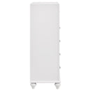 Randall - 5 Drawer Chest - White by HouseOfZazla