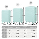 3 Pieces Set 20" / 24" / 28" Spinner Wheel Luggage With Combination Lock by HouseOfZazla
