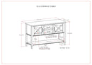 Ela - Console Table - Smoky Brown by HouseOfZazla