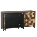 59.8" Sideboard With Honeycomb Pattern