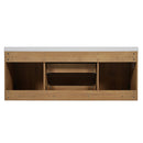 Double Sink Bathroom Vanity, Cabinet & Soft Close Doors, Divided Drawers, Wall Mounted Storage - Wood by HouseOfZazla