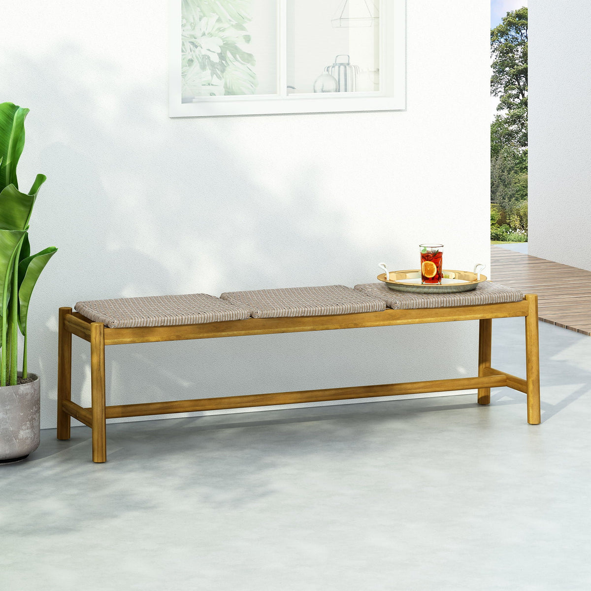 Cambria - 3 Seater Bench - Teak, photo 2 of 9